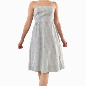 Old Navy Seersucker Strapless Dress